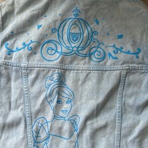 Disney Cinderella Women’s Blue Denim Jacket Spirit Jersey Oversized